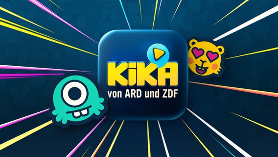 Logo mit dem Schriftzug KiKA und zwei Gesichtern im Comicstil © NDR Foto: KIKA Grafik