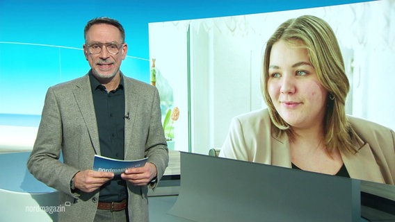 René Steuder moderiert das Nordmagazin. © Screenshot 