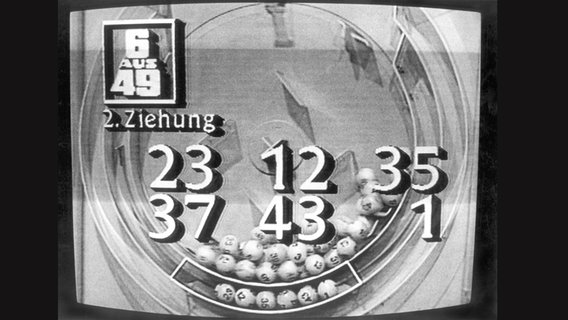 Screenshot aus der Sendung "Tele-Lotto" im DDR Fernsehen vom 18. Januar 1987. © dpa - Report Foto: DB