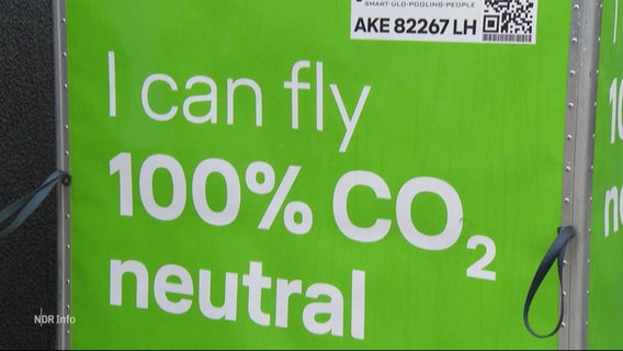 Werbung für das CO2-neutrale Kerosin  