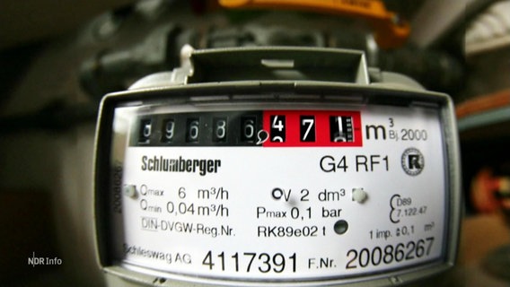 Ein Stromzähler in der Nahaufnahme. © Screenshot 