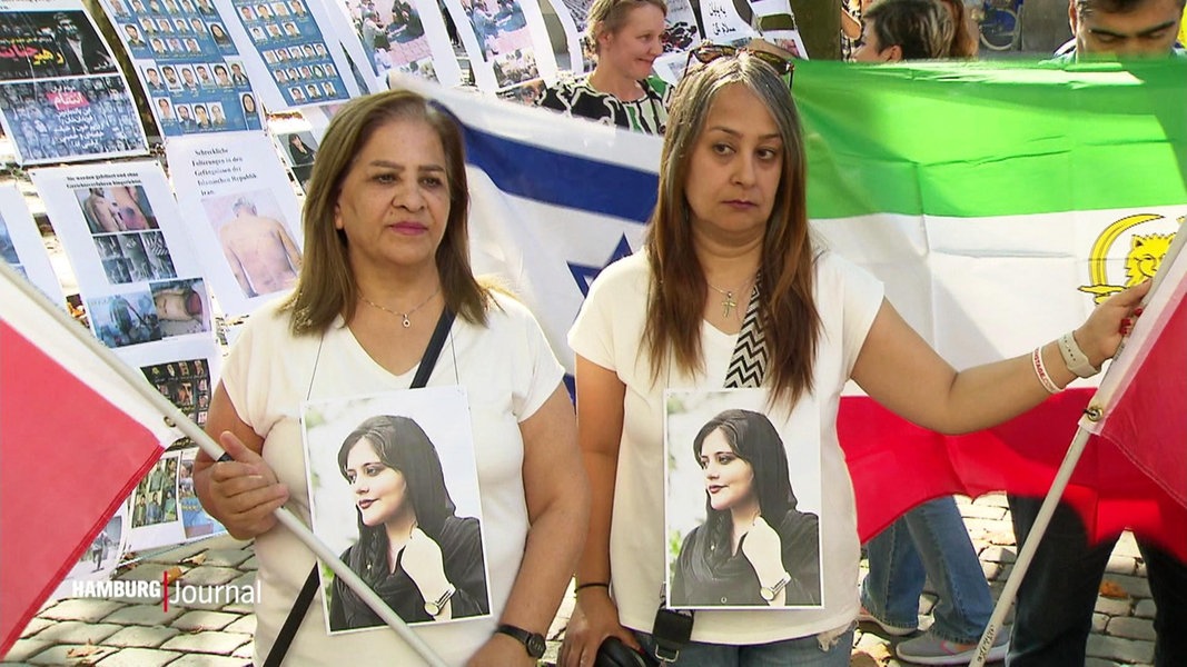 Solidarität mit Iran Große Frauen Leben Freiheit Demo NDR de