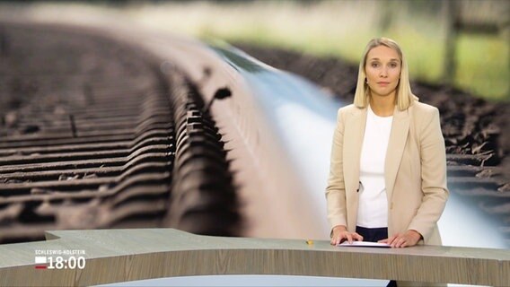 Alexandra Bauer moderiert das Schleswig-Holstein Magazin um 18:00 Uhr. © Screenshot 