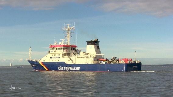 Das neue Ausbildungsschiff der Küstenwache: Die "Eschwege". © Screenshot 