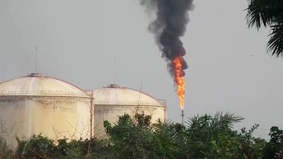 Gasgewinnung in Nigeria. © Screenshot 