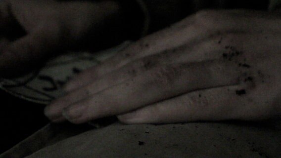 Ein Screenshot aus dem Video von Pia Stüvecke zeigt schmutzige Hände. © NDR/ Pia Stüvecke 
