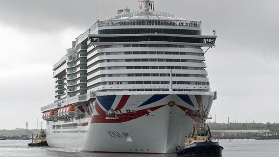 Das Kreuzfahrtschiff "Iona" der britischen Reederei "P&O Cruises. © picture alliance/dpa/PA Wire Foto: Andrew Matthews