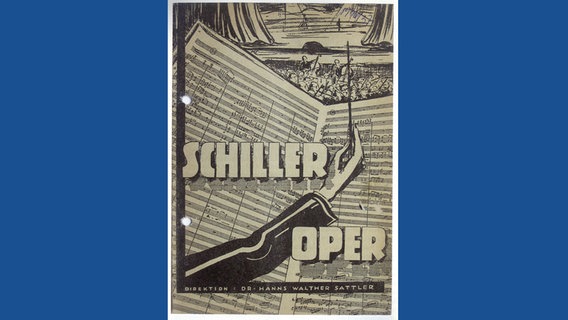 Altes Programmheft der Schiller-Oper © Staats- und Universitätsbibliothek Hamburg 