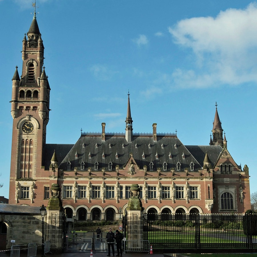 Der Friedenspalast in Den Haag (Niederlande), in dem der "Internationale Gerichtshof der Vereinten Nationen" untergebracht ist. © AP/dpa Foto: Patrick Post