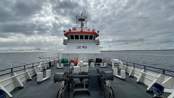Die "Eschwege", ein Schulschiff der Bundespolizei. © NDR Foto: Hauke Bülow