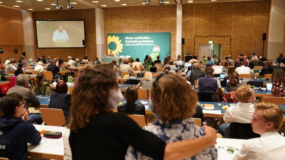 Der Grünen-Parteitag in Neumünster. © dpa-Bildfunk / Marcus Brandt Foto: Marcus Brandt