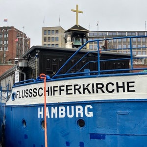 Die Flussschifferkirche liegt im Hamburger Hafen © Jan Wulf - NDR Foto: Jan Wulf - NDR