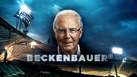 Key Visual mit Branding/Typo von "Beckenbauer". © BR/imago/picture alliance/radio tele nord/MIS/Patrick Becher/Montage: Frederic Schmidt 