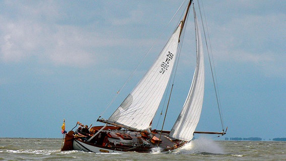 Unterwegs übers Ijsselmeer mit traditionellem Plattbodenschiff. © NDR/Manfred Schulz TV & FilmProd 