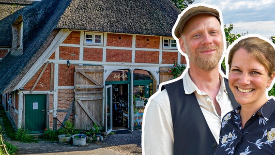 Tatiana und Stefan Timmann haben ein komplett marodes, 300 Jahre altes Bauernhaus gekauft und saniert. Damit haben sie das denkmalgeschützte Reetdachhaus „Anna Elbe“ in Altengamme bei Hamburg gerettet. © NDR 