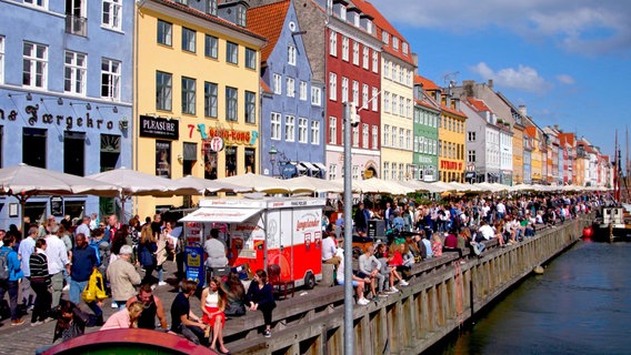 Der Nyhavn in der dänischen Hauptstadt Kopenhagen. © rbb 