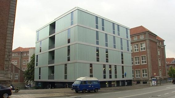 Das neue Gebäude der Muthesius Kunsthochschule in Kiel.  