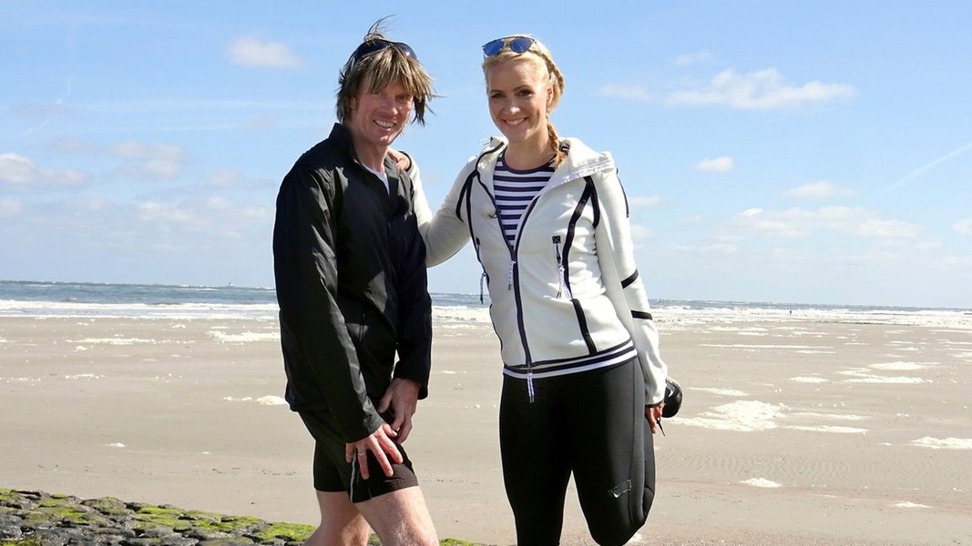 Judith Rakers unterwegs auf der Nordseeinsel Norderney