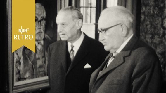 Herbert Weichmann und Wilhelm Kaisen in Bremen 1965  