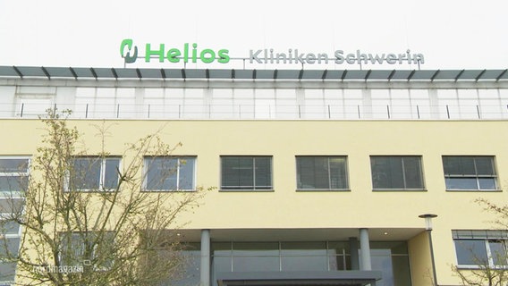 The facade of one of the Helios clinics in Schwerin.  