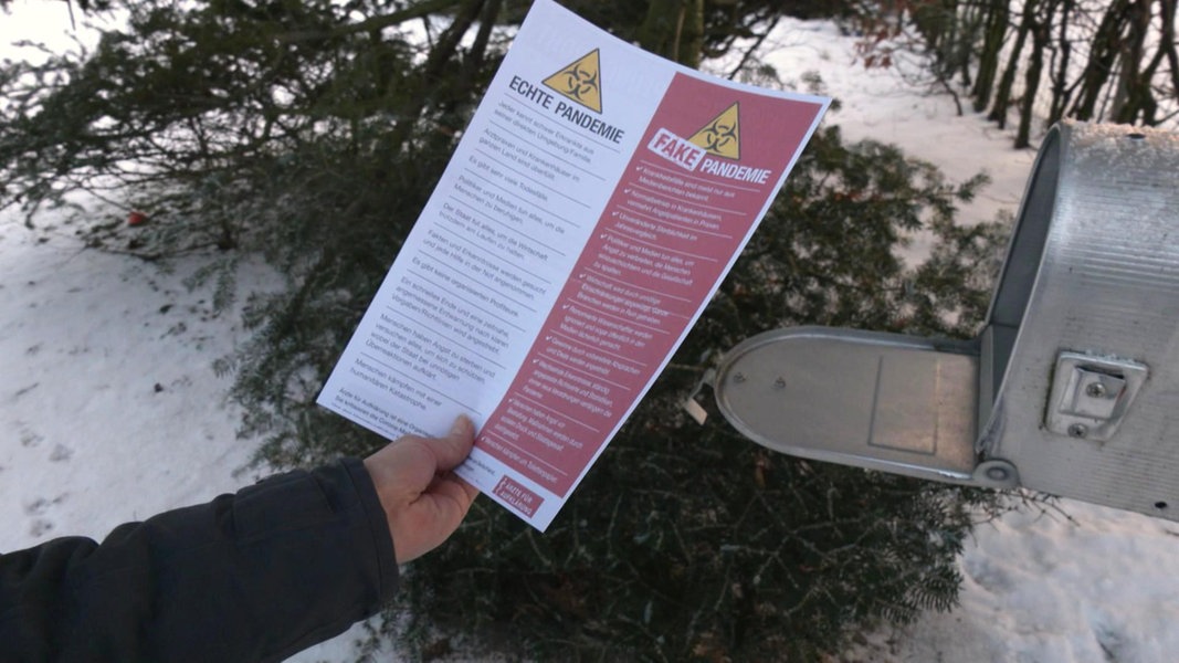 Corona vaccination opponents cause trouble with leaflets |  NDR.de – news