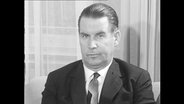 Portraitaufnahme des Außenministers Gerhard Schröder, CDU (Archivbild)  