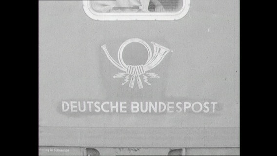 Das Symbol der deutschen Post.  