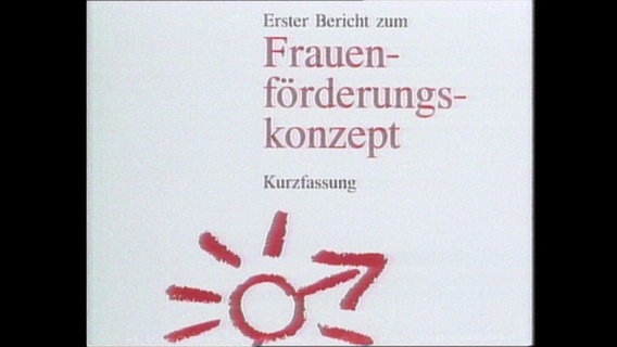 Konzeptpapier mit der Aufschrift "Frauen-förderungs-konzept (Archivbild).  