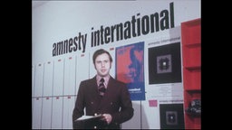 Ein Sprecher von Amnesty International spricht in die Kamera (Archivbild).  