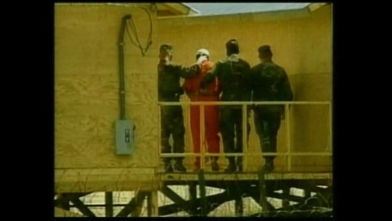 Häftlinge im US-Terroristenlager Guantanamo  