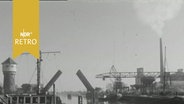 Blick in den Südhafen von Oldenburg 1964  