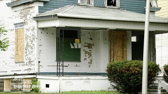 Ein verfallenes Haus in den USA  