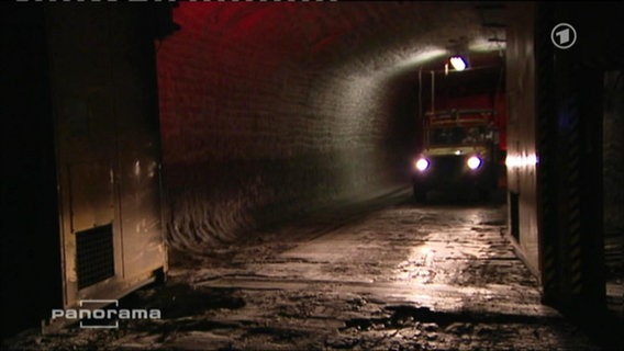 Ein Tunnel im Salzbergwerk Gorleben  