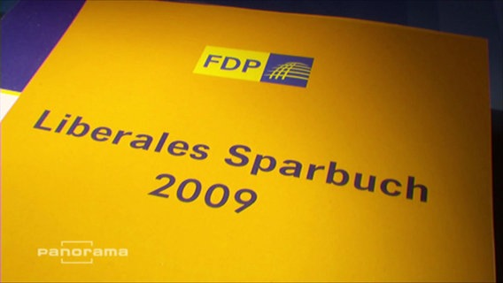 Das "Liberale Sparbuch 2009" der FDP  