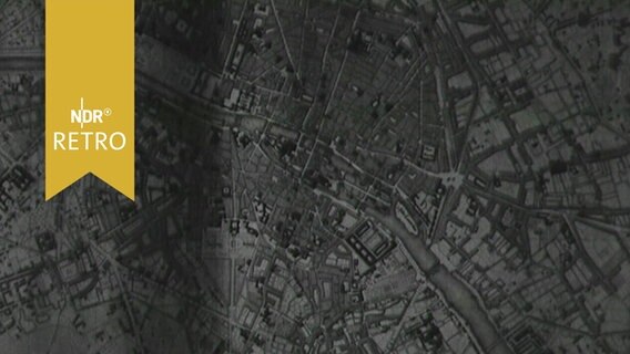 Historische Karte, vermutlich von Paris (1963)  