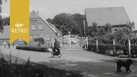 Dorfansicht von Losser in Niedersachsen 1963  