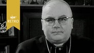 Katholischer Bischof Helmut Wittler in Münster in einer TV-Ansprache 1964  