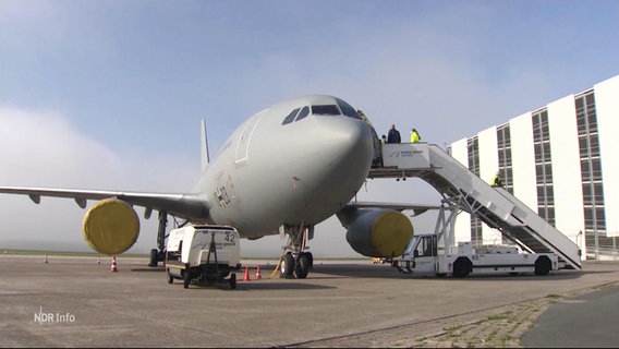 Ein ausgemusterter Bundeswehr-Flieger.  