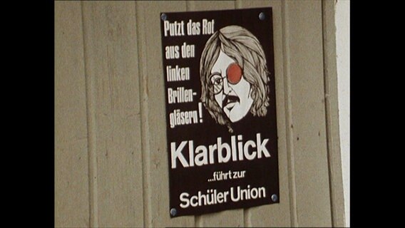 Plakat der Schüler Union von 1974  