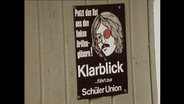 Plakat der Schüler Union von 1974  