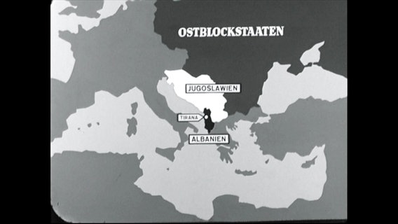 Landkarte von Albanien und Nachbarländern (Archivbild)  