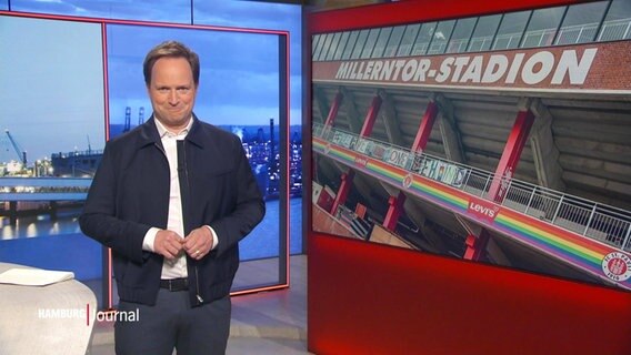 Christian Buhk moderiert das Hamburg Journal 18.00. © Screenshot 