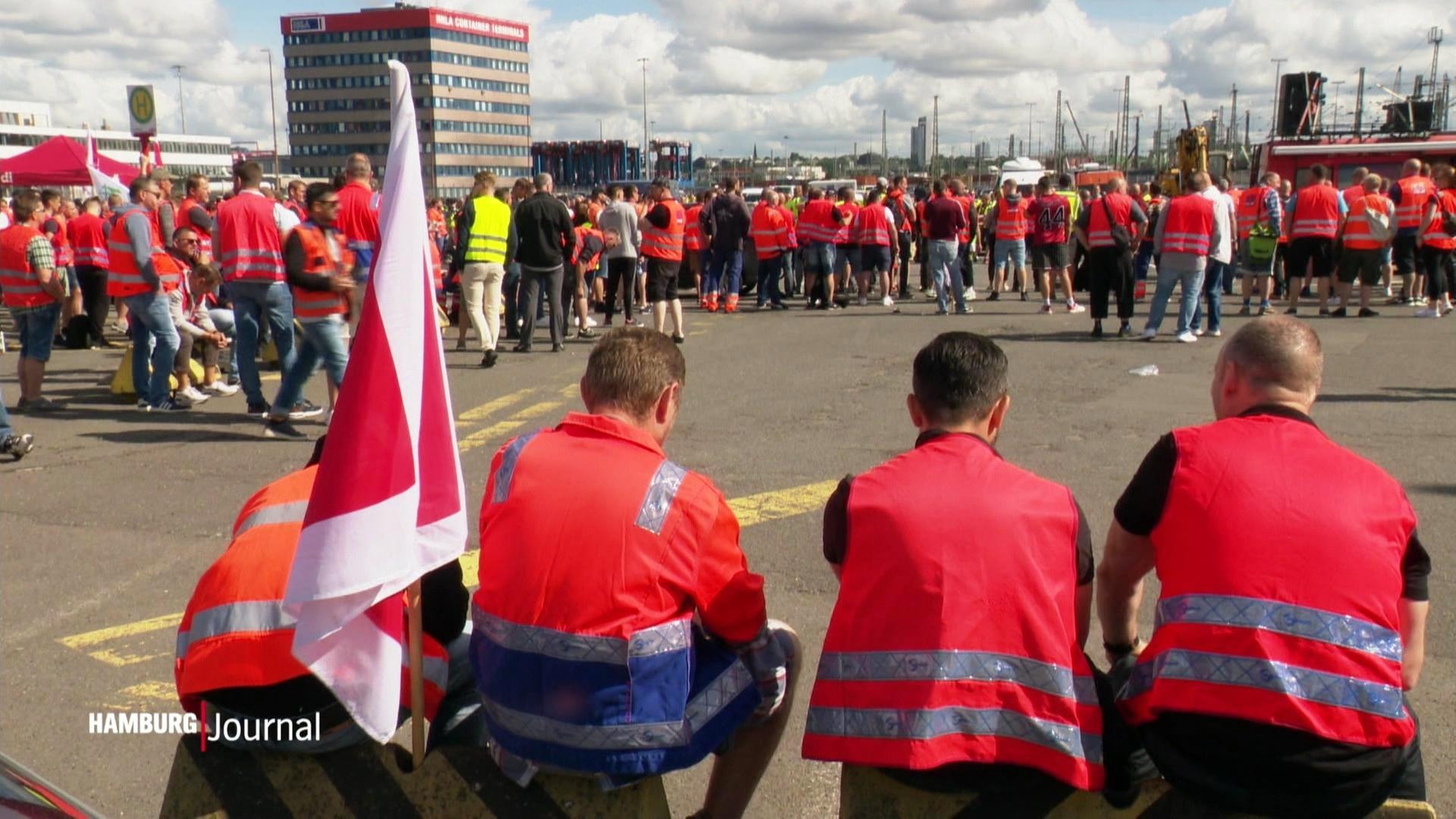 Streik im Hamburger Hafen