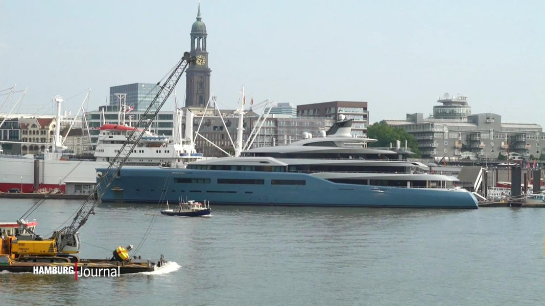 The attraction in the harbor: the luxury yacht “Aviva” is in Hamburg |  NDR.de – Information