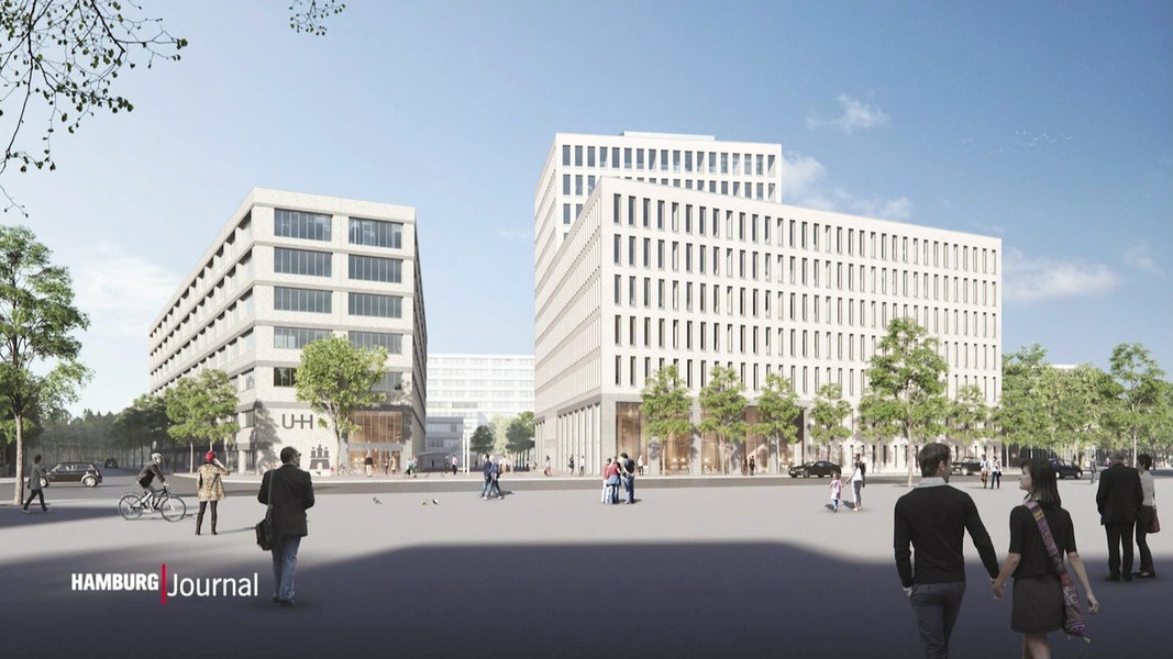 Der geplante Neubau der Uni Hamburg. 