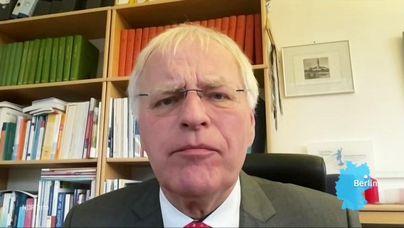 Der Präsident des Deutschen Landkreistags aus dem Kreis Ostholstein, Reinhard Sager. © Screenshot 