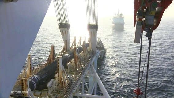 Bau der Pipeline Nordstream 2. © Screenshot 