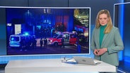 Juliane Möcklinghoff moderiert NDR Info Extra zu den Schüssen in Hamburg © Screenshot 