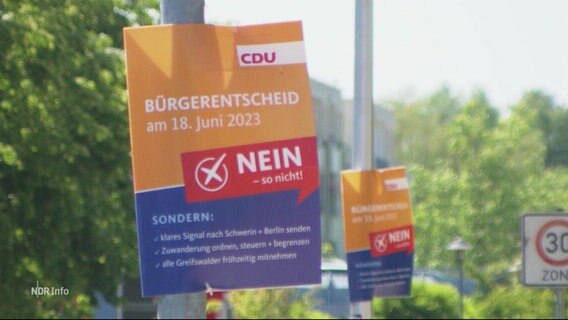 Ein CDU Wahlplakat © Screenshot 