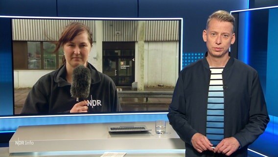 NDR Reporterin berichtet vom Prozess in Itzehoe. © Screenshot 